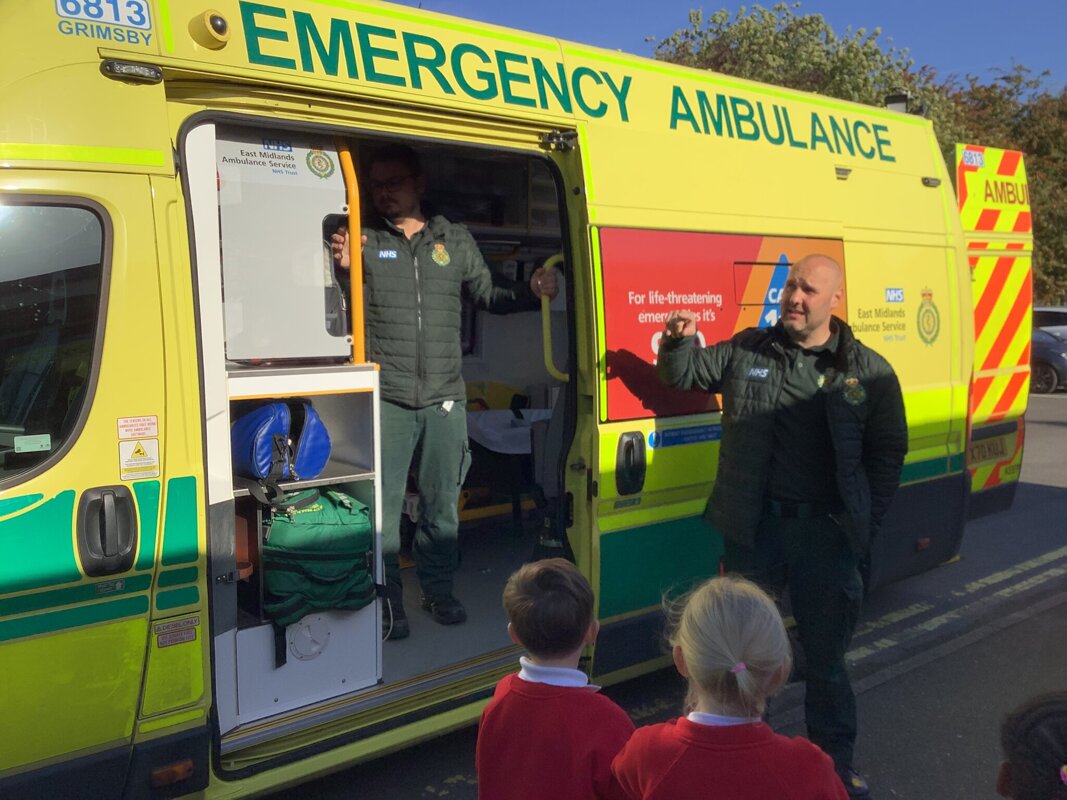 Image of Paramedics Jamie and Mike Visit Reception! 