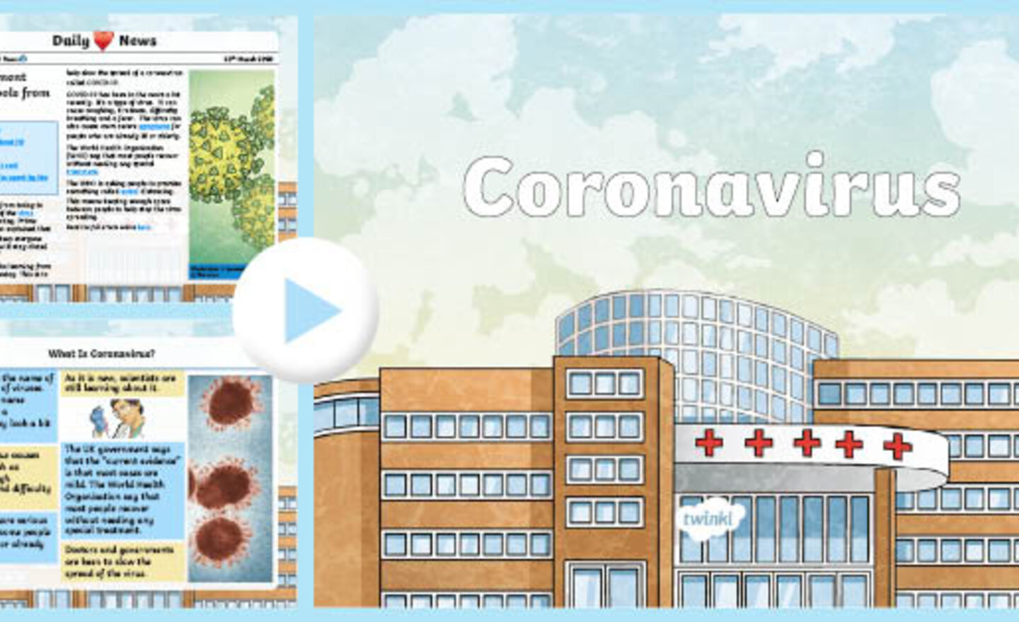 Image of Coronavirus education for children.
